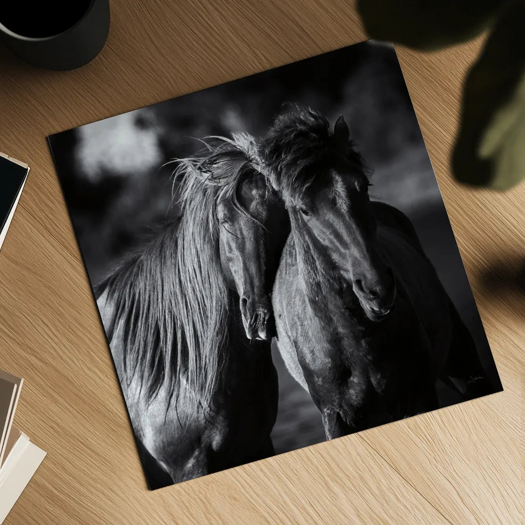 Buddies Crop by Aledanda. Shown as a detailed flat fine art print, highlighting archival giclee quality. Available as an archival giclee rolled canvas, fine art paper, or poster print. SKU 47853a.