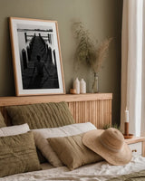 Casting Shadows by Aledanda. shown as a paper print in a natural frame. Available as a archival giclee rolled canvas, fine art paper, or poster print. SKU 37446h.