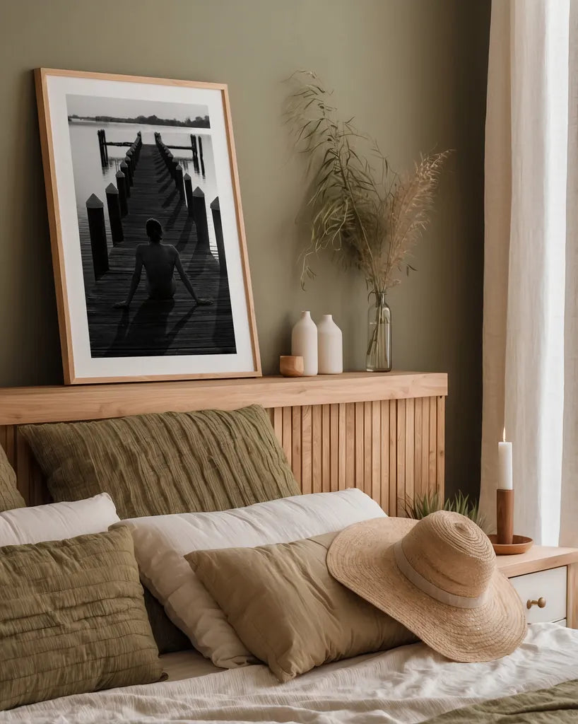 Casting Shadows by Aledanda. shown as a paper print in a natural frame. Available as a archival giclee rolled canvas, fine art paper, or poster print. SKU 37446h.