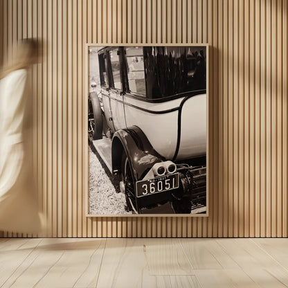 Classic Car V by Aledanda. shown as over sized large wall art. Available as an archival giclee rolled canvas, fine art paper, or poster print. SKU 37462h.