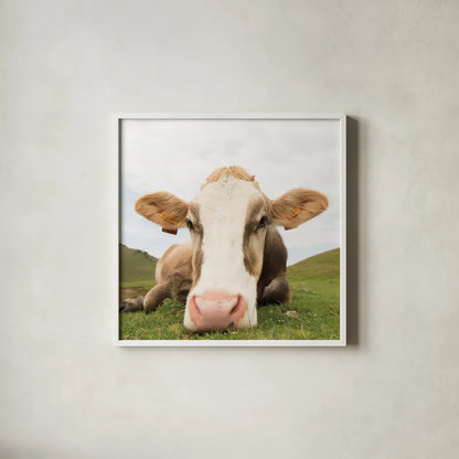 Close Up I Crop by Aledanda. Shown in a crisp white glass frame for a clean and minimalist style. Available as an archival giclee rolled canvas, fine art paper, or poster print. SKU 38291a.