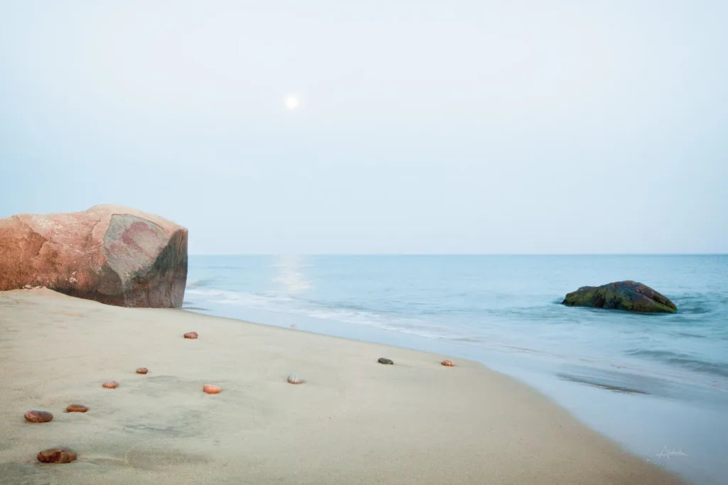 Coastal Rocks by Aledanda. SKU 46203i. Archival Giclee Fine art print for wall decor.