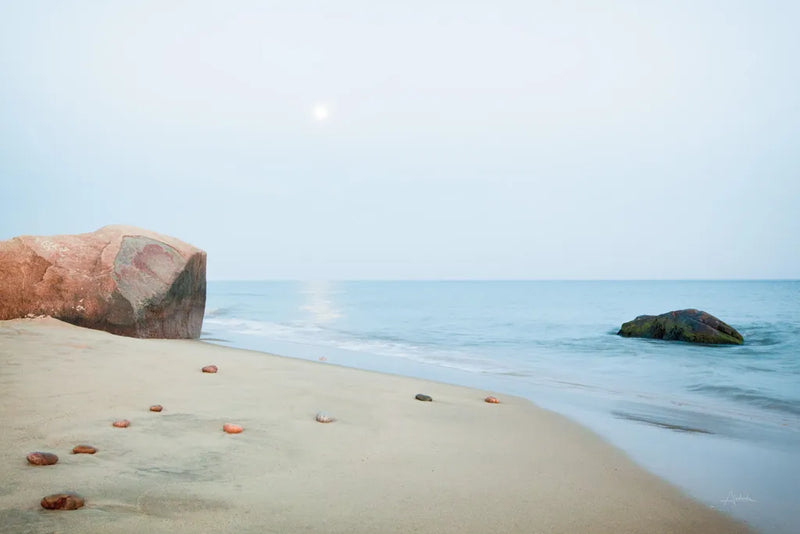Coastal Rocks by Aledanda. SKU 46203i. Archival Giclee Fine art print for wall decor.
