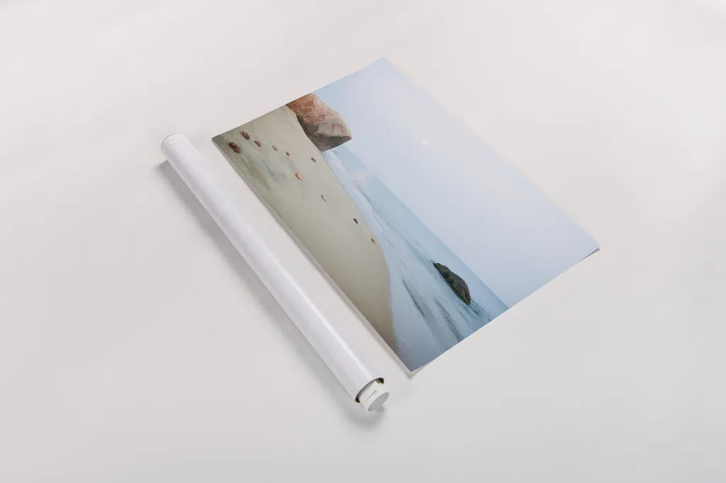 Coastal Rocks by Aledanda. shown as a rolled paper print. Available as archival giclee rolled canvas, fine art paper, or poster print. SKU 46203i.