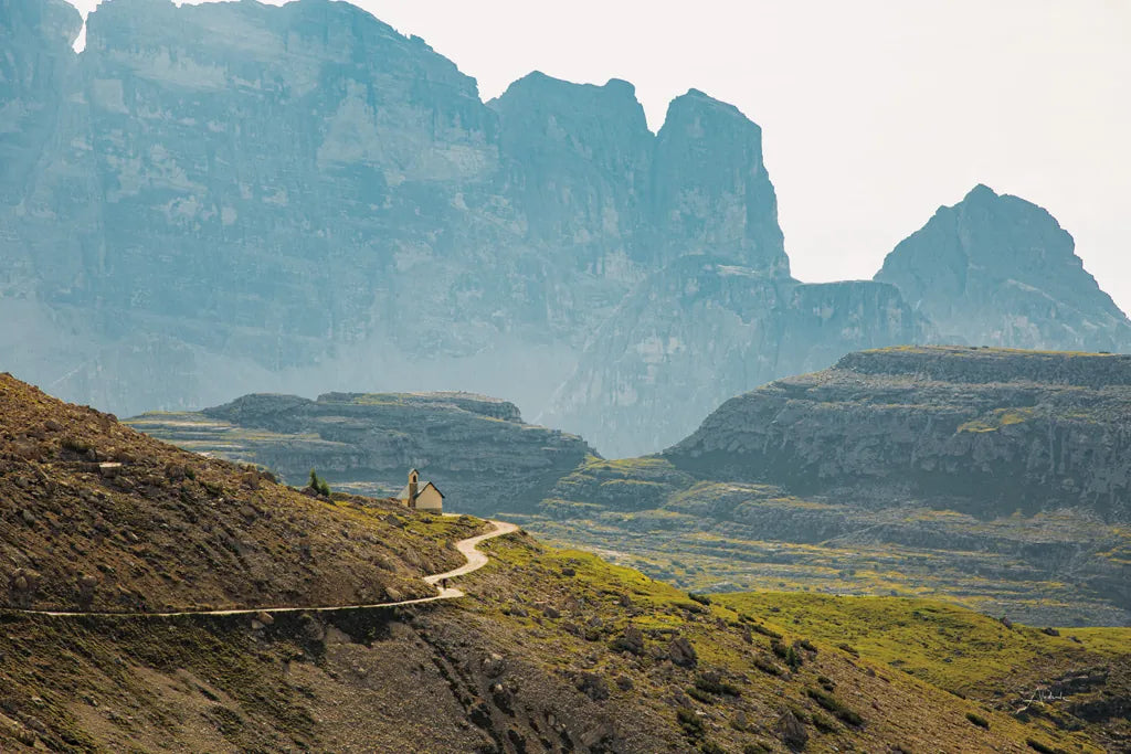 Dolomiti I Color by Aledanda. SKU 78130i. Archival Giclee Fine art print for wall decor.