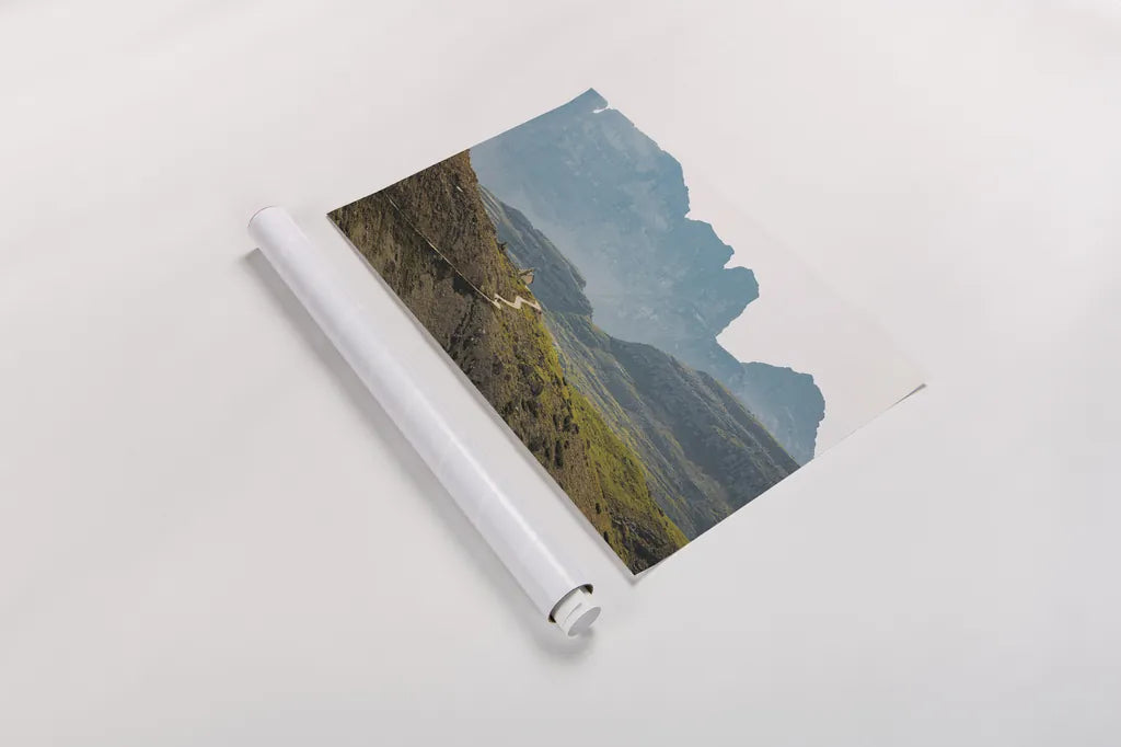 Dolomiti I Color by Aledanda. shown as a rolled paper print. Available as archival giclee rolled canvas, fine art paper, or poster print. SKU 78130i.