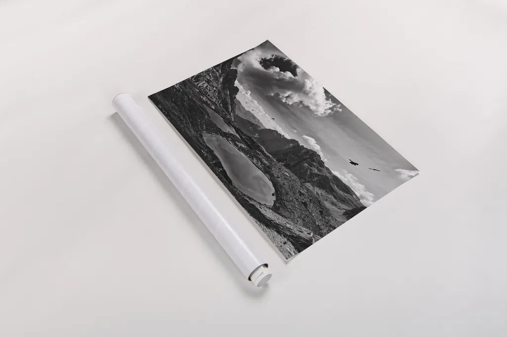 Dolomiti III by Aledanda. shown as a rolled paper print. Available as archival giclee rolled canvas, fine art paper, or poster print. SKU 64366i.