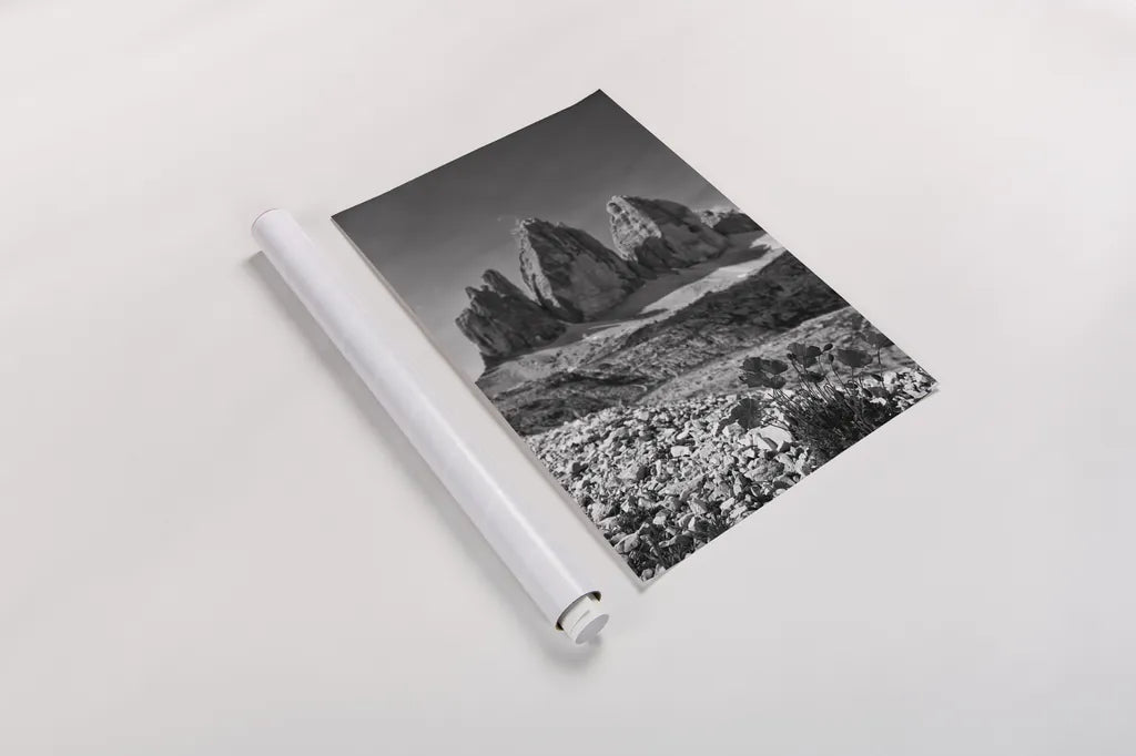 Dolomiti IV by Aledanda. shown as a rolled paper print. Available as archival giclee rolled canvas, fine art paper, or poster print. SKU 64367h.