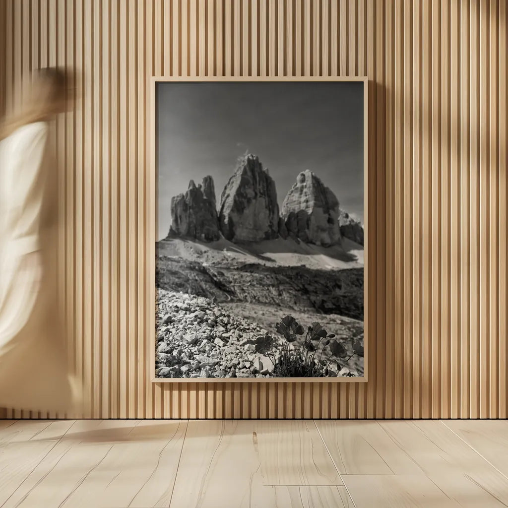 Dolomiti IV by Aledanda. shown as over sized large wall art. Available as an archival giclee rolled canvas, fine art paper, or poster print. SKU 64367h.