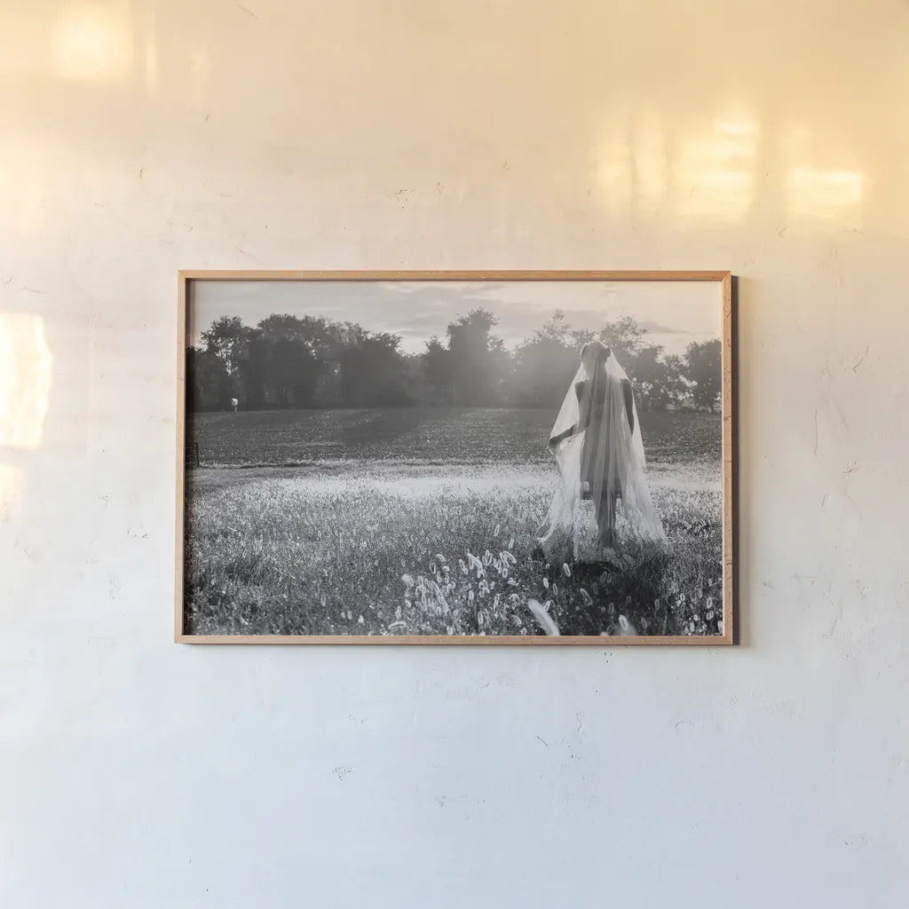 Dressing Up by Aledanda. shown as a paper print in a natural frame. Available as a archival giclee rolled canvas, fine art paper, or poster print. SKU 38327i.