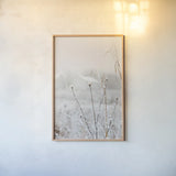 Early Snow by Aledanda. shown as a paper print in a natural frame. Available as a archival giclee rolled canvas, fine art paper, or poster print. SKU 60995h.