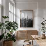 Empire by Aledanda. shown as a print in a natural wood frame in a dining room. Available as a archival giclee rolled canvas, fine art paper, or poster print. SKU 64369h.