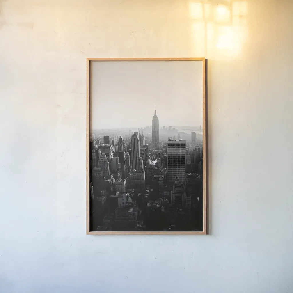 Empire by Aledanda. shown as a paper print in a natural frame. Available as a archival giclee rolled canvas, fine art paper, or poster print. SKU 64369h.