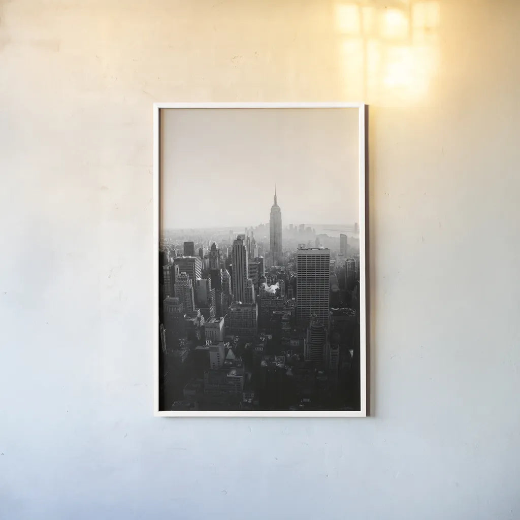 Empire by Aledanda. shown as a paper print in a white frame. Available as a archival giclee rolled canvas, fine art paper, or poster print. SKU 64369h.