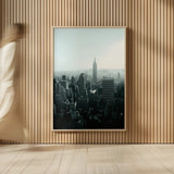 Empire Blue Gray by Aledanda. shown as over sized large wall art. Available as an archival giclee rolled canvas, fine art paper, or poster print. SKU 79231h.