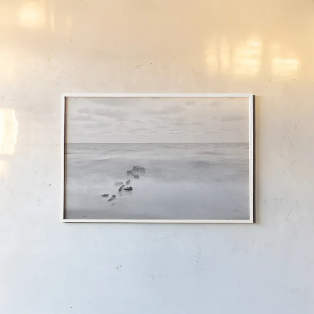 Ends and Beginnings by Aledanda. shown as a paper print in a white frame. Available as a archival giclee rolled canvas, fine art paper, or poster print. SKU 64371i.