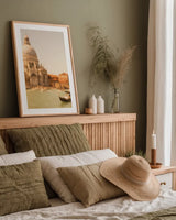 Essence of Venice I by Aledanda. shown as a paper print in a natural frame. Available as a archival giclee rolled canvas, fine art paper, or poster print. SKU 81692h.