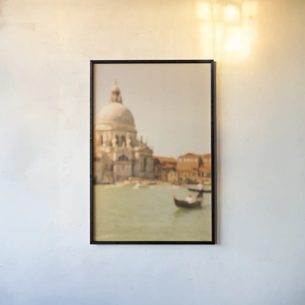 Essence of Venice I by Aledanda. shown as a paper print in a black flame. Available as a archival giclee rolled canvas, fine art paper, or poster print. SKU 81692h.