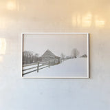 Fenced In by Aledanda. shown as a paper print in a white frame. Available as a archival giclee rolled canvas, fine art paper, or poster print. SKU 60528i.