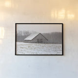 First Snow by Aledanda. shown as a paper print in a black flame. Available as a archival giclee rolled canvas, fine art paper, or poster print. SKU 60531i.