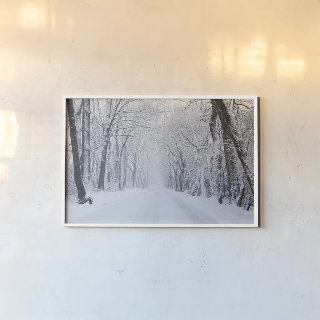 Going Home by Aledanda. shown as a paper print in a white frame. Available as a archival giclee rolled canvas, fine art paper, or poster print. SKU 60994i.