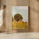 Grass and Sky by Aledanda. shown as over sized large wall art. Available as an archival giclee rolled canvas, fine art paper, or poster print. SKU 63228h.