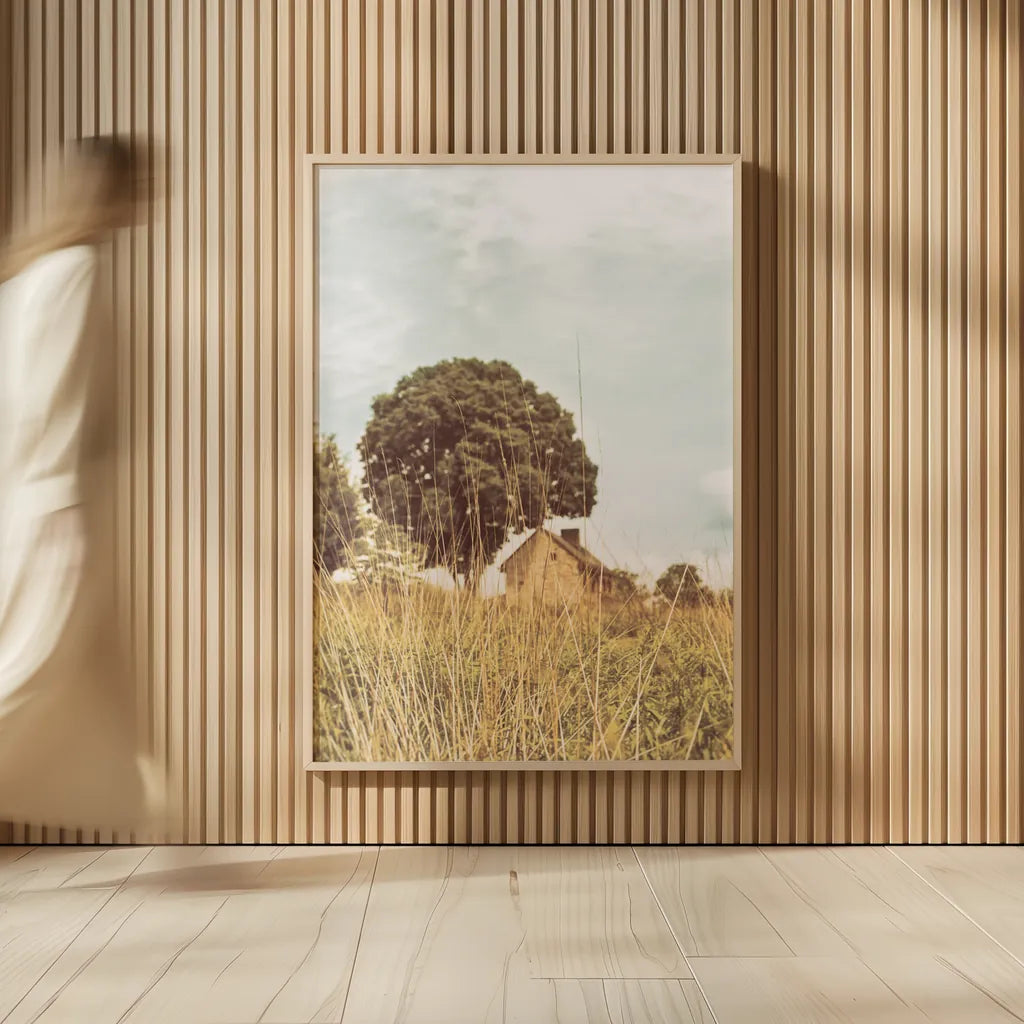 Grass and Sky Light by Aledanda. shown as over sized large wall art. Available as an archival giclee rolled canvas, fine art paper, or poster print. SKU 71600h.