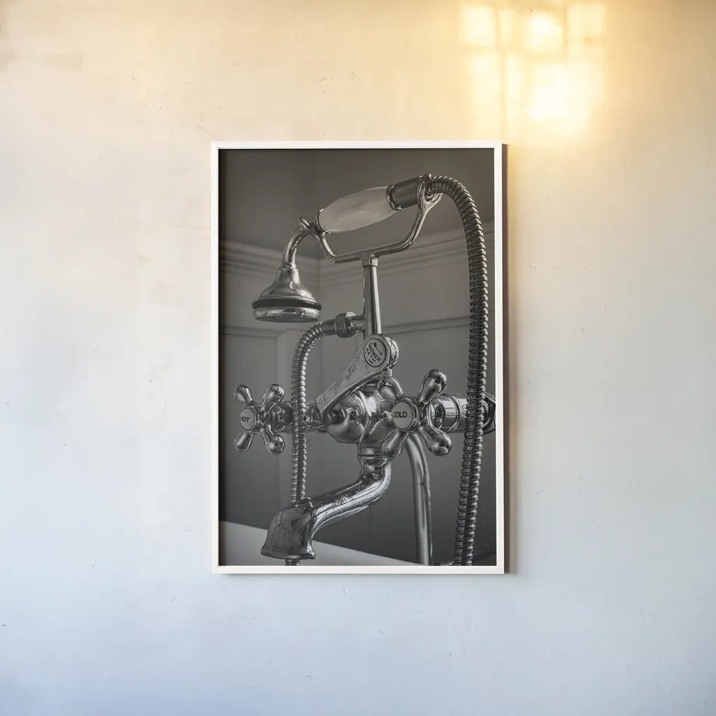 Hot and Cold II by Aledanda. shown as a paper print in a white frame. Available as a archival giclee rolled canvas, fine art paper, or poster print. SKU 58221h.