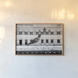 Il Piccione by Aledanda. shown as a paper print in a natural frame. Available as a archival giclee rolled canvas, fine art paper, or poster print. SKU 71238i.