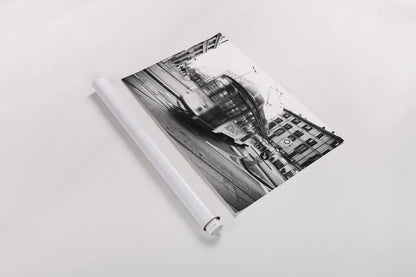 In Town by Aledanda. shown as a rolled paper print. Available as archival giclee rolled canvas, fine art paper, or poster print. SKU 47849i.