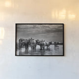 In the River by Aledanda. shown as a paper print in a black flame. Available as a archival giclee rolled canvas, fine art paper, or poster print. SKU 38316i.