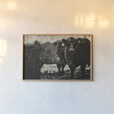 Its Snowing by Aledanda. shown as a paper print in a natural frame. Available as a archival giclee rolled canvas, fine art paper, or poster print. SKU 38317i.