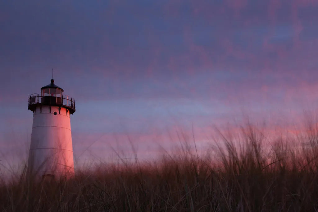 Lighthouse at Sunset Crop by Aledanda. SKU 46207i. Archival Giclee Fine art print for wall decor.