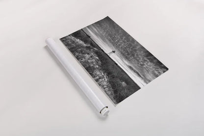 Lighthouse on Coast by Aledanda. shown as a rolled paper print. Available as archival giclee rolled canvas, fine art paper, or poster print. SKU 37448i.