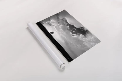 Lone Tree by Aledanda. shown as a rolled paper print. Available as archival giclee rolled canvas, fine art paper, or poster print. SKU 10151i.