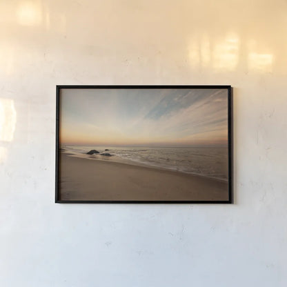 Marthas Vineyard Beach II by Aledanda. shown as a paper print in a black flame. Available as a archival giclee rolled canvas, fine art paper, or poster print. SKU 53598i.