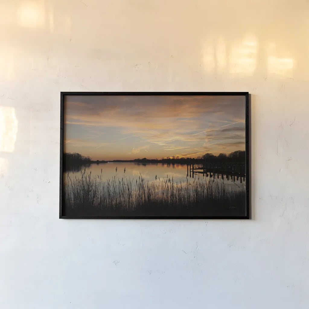 Maryland Sunset I by Aledanda. shown as a paper print in a black flame. Available as a archival giclee rolled canvas, fine art paper, or poster print. SKU 52951i.