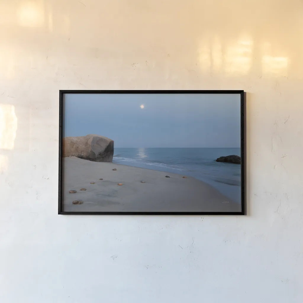 Moonlit II Crop by Aledanda. shown as a paper print in a black flame. Available as a archival giclee rolled canvas, fine art paper, or poster print. SKU 37442i.