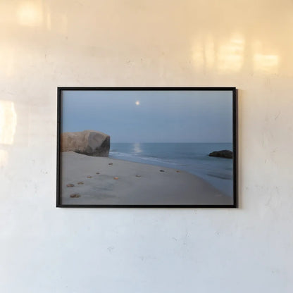 Moonlit II Crop by Aledanda. shown as a paper print in a black flame. Available as a archival giclee rolled canvas, fine art paper, or poster print. SKU 37442i.