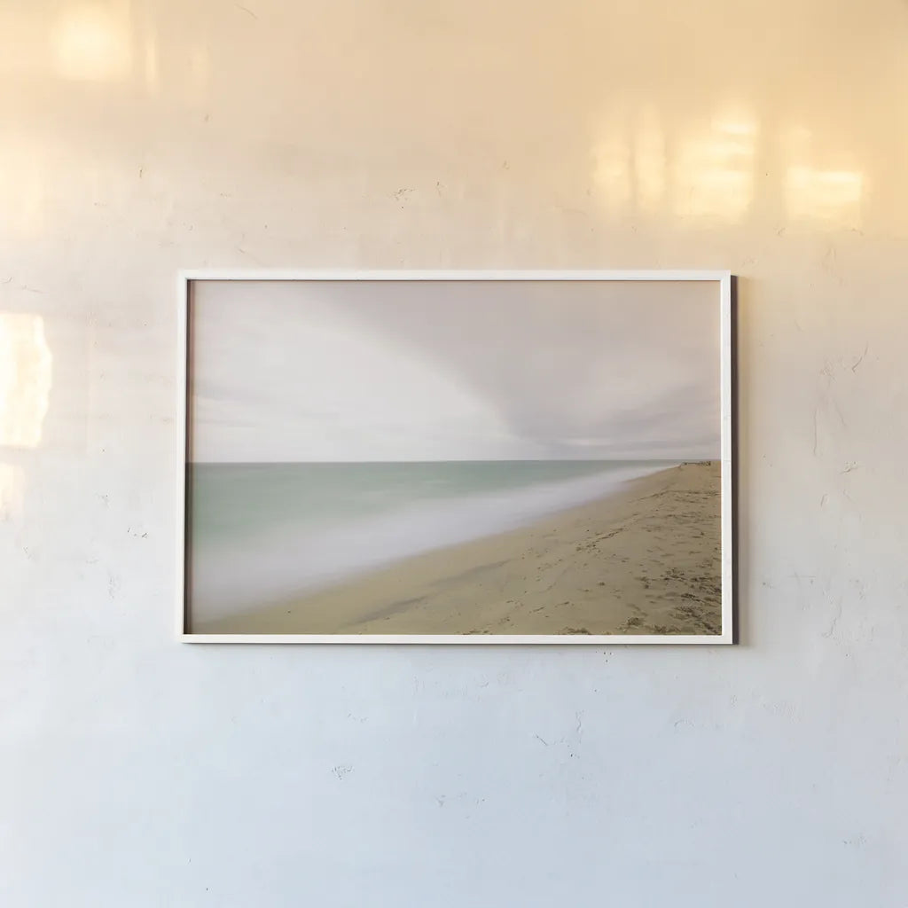 Nantucket I by Aledanda. shown as a paper print in a white frame. Available as a archival giclee rolled canvas, fine art paper, or poster print. SKU 38038i.