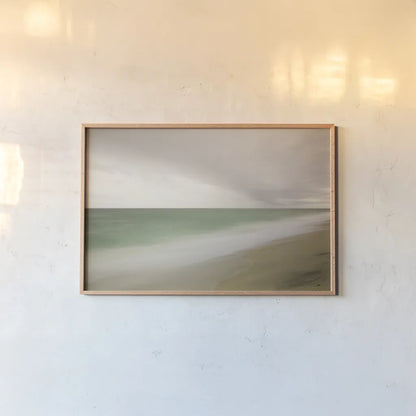 Nantucket II by Aledanda. shown as a paper print in a natural frame. Available as a archival giclee rolled canvas, fine art paper, or poster print. SKU 38039i.