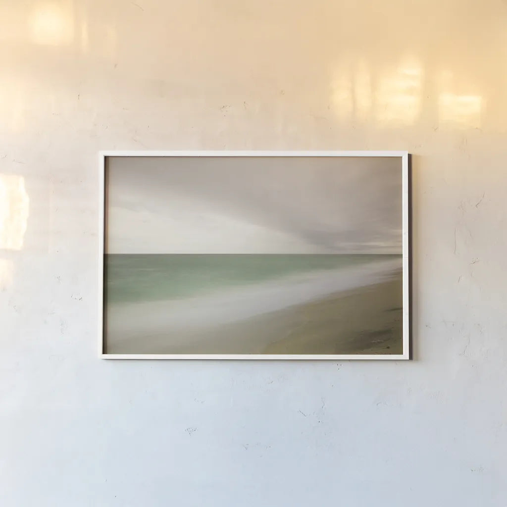Nantucket II by Aledanda. shown as a paper print in a white frame. Available as a archival giclee rolled canvas, fine art paper, or poster print. SKU 38039i.