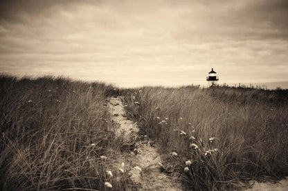 Nantucket Light Sepia by Aledanda. SKU 79232i. Archival Giclee Fine art print for wall decor.