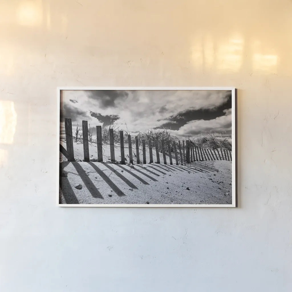 Nantucket Shadows by Aledanda. shown as a paper print in a white frame. Available as a archival giclee rolled canvas, fine art paper, or poster print. SKU 64376i.