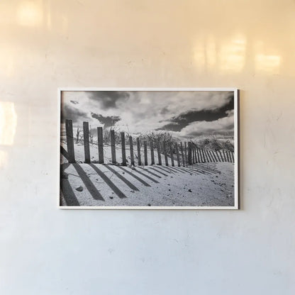 Nantucket Shadows by Aledanda. shown as a paper print in a white frame. Available as a archival giclee rolled canvas, fine art paper, or poster print. SKU 64376i.