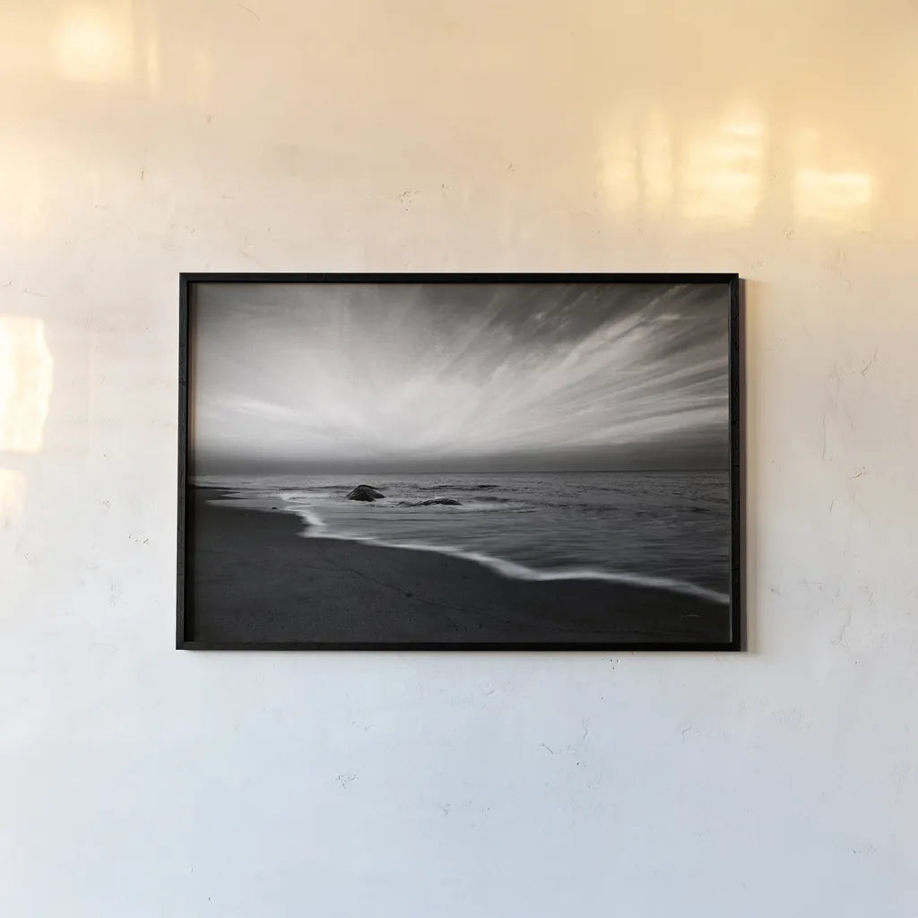 Nantucket Sky by Aledanda. shown as a paper print in a black flame. Available as a archival giclee rolled canvas, fine art paper, or poster print. SKU 64377i.