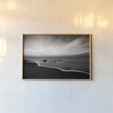 Nantucket Sky by Aledanda. shown as a paper print in a natural frame. Available as a archival giclee rolled canvas, fine art paper, or poster print. SKU 64377i.