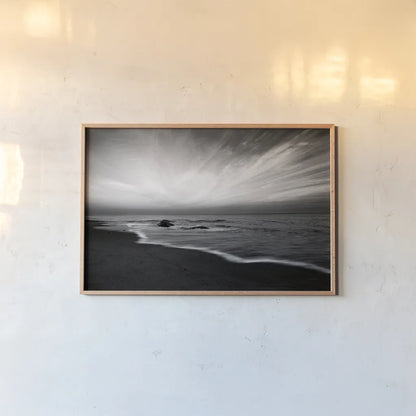 Nantucket Sky by Aledanda. shown as a paper print in a natural frame. Available as a archival giclee rolled canvas, fine art paper, or poster print. SKU 64377i.