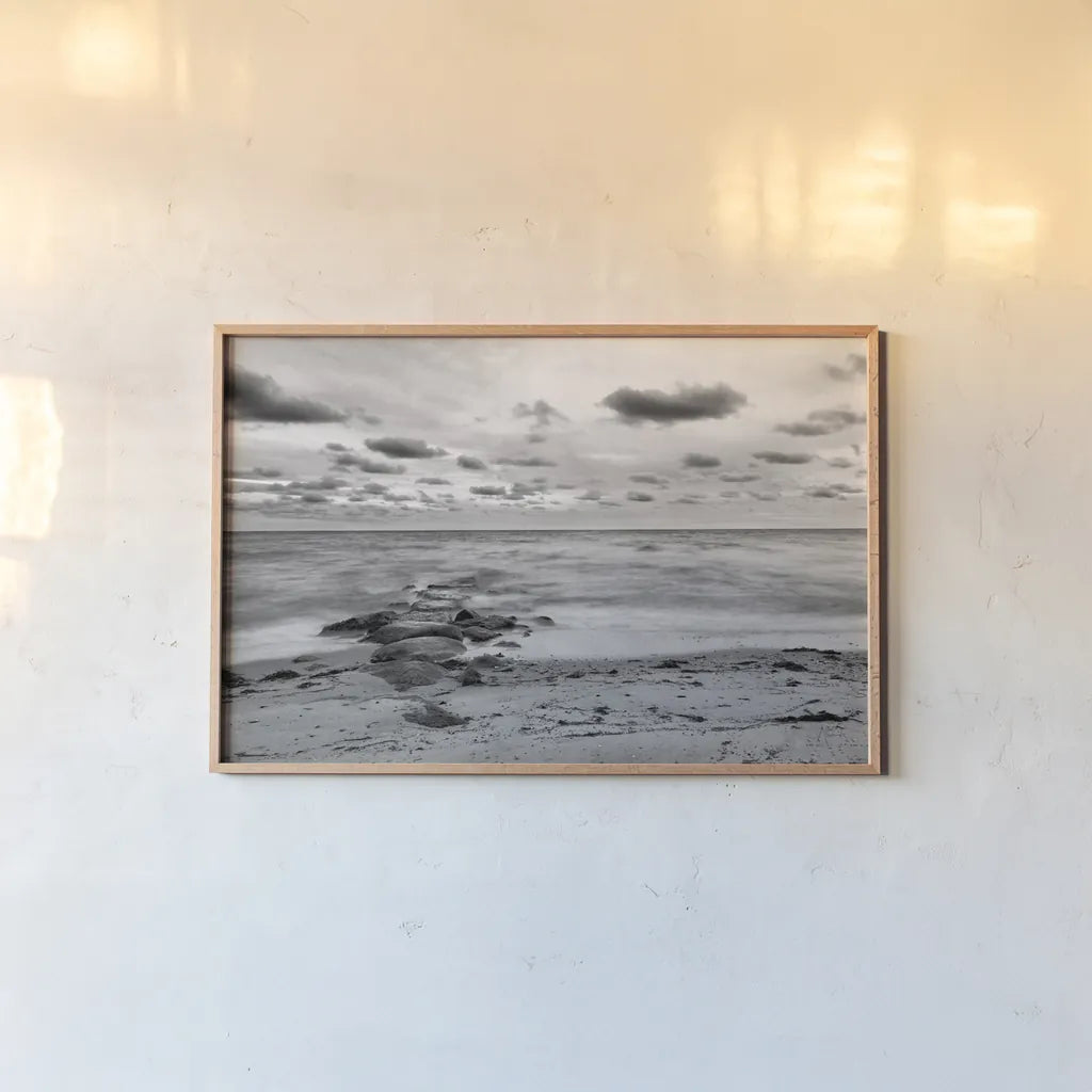 Ocean View II Crop by Aledanda. shown as a paper print in a natural frame. Available as a archival giclee rolled canvas, fine art paper, or poster print. SKU 37441i.