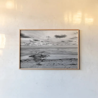 Ocean View II Crop by Aledanda. shown as a paper print in a natural frame. Available as a archival giclee rolled canvas, fine art paper, or poster print. SKU 37441i.